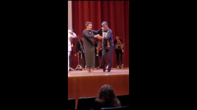 Jaqueline Santos y Luis Martín, con Danzonera Casquera