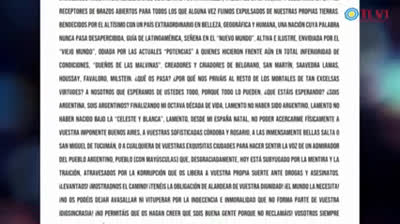 Carta abierta de un Español a todos los Argentinos - Dra. Chinda Brandolino