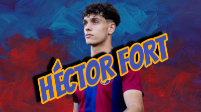 23-1-24 Héctor Fort en el entrenamiento con el Barcelona