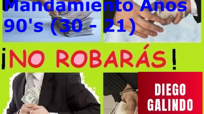 Las mejores canciones de los Diez Mandamientos de 1920 a 2017 - Octavo Mandamiento Años 90's del Siglo XX (30-21)