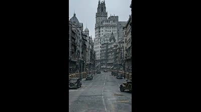 1936. Madrid resistió la Guerra Civil Española durante casi tres años.