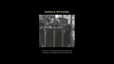 Madrid de 1947. A los madrileños de entonces les gustaba ir al Parque del Retiro:
