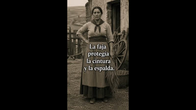 Las prendas  adaptadas antiguamente  al trabajo diario y muy distintas a las de hoy.