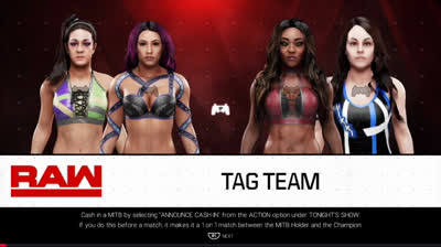 The Boss 'N' Hug Connection vs Alicia Fox & Nikki Cross (WWE 2K19)