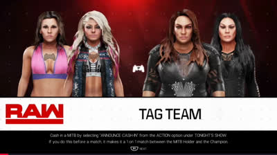 Alexa Bliss & Mickie James vs Nia Jax & Tamina (WWE 2K19)