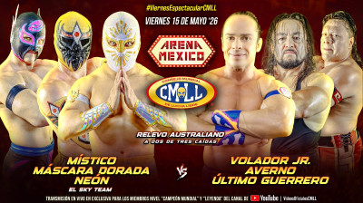 El Sky Team vs. Averno, Ultimo Guerrero, and Volador Jr.