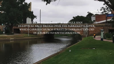 THC Historical walks #001: Lennox Bridge, Parramatta, New South Wales, Australia.