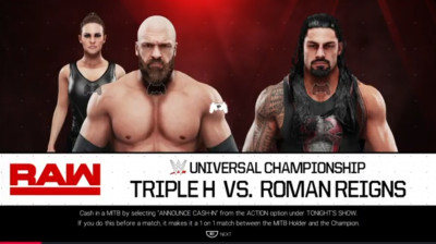 Roman Reigns vs Triple H (WWE 2K19)