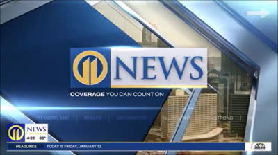 WPXI Channel 11 News: Channel 11 Morning News 4:30AM open - January 12, 2024 - New Graphics/Music/Voiceover