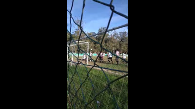 FUTBOL, PRIMER GOL DE LOS 3 QUE HIZO JOAQUIN PARA EL COSME vs ALL BOYS