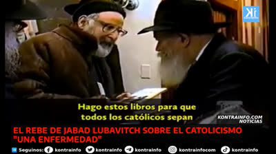 EL REBE DE JABAD LUBAVITCH SOBRE EL CATOLICISMO UNA ENFERMEDAD