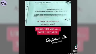 Arnaques URSSAF MSA RSI etc - illégal en France