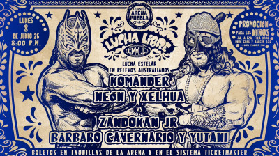Komander, Neon, and Xelhua vs. Barbaro Cavernario, Yutani, and Zandokan Jr