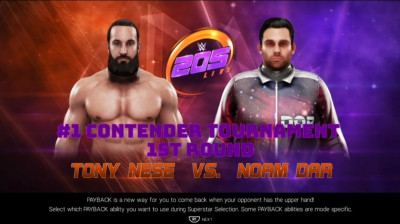 Tony Nese vs Noam Dar (WWE 2K19)
