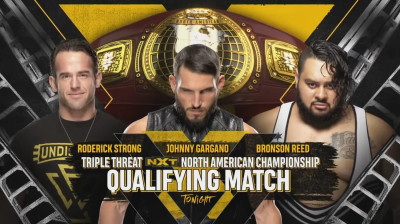 Roderick Strong vs Johnny Gargano vs Bronson Reed - NXT North American Championship Qualifying Match (Full Match)