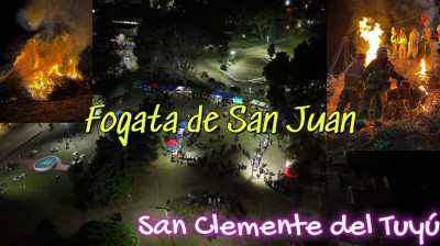 San Clemente del Tuyú, Fogata de San Juan, quema de muñecos
