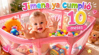 Jimena ya cumplió 10 meses