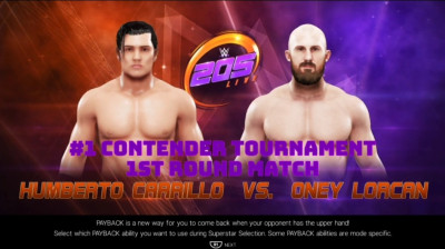 Humberto Carrillo vs Oney Lorcan (WWE 2K19)