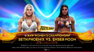 Ember Moon vs Beth Phoenix (WWE 2K19)