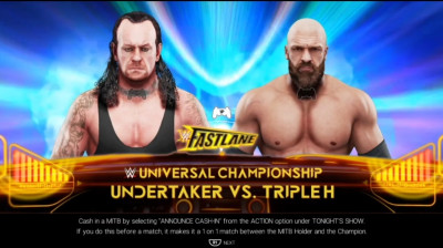 Triple H vs The Undertaker (WWE 2K19)