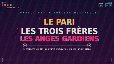 3 films francais le pari , les trois freres , les anges gardien