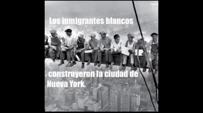 Los blancos representan a los europeos mientras que los otros representan la destrucción de la humanidad .