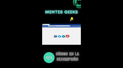REDES SOCIALES con HTML y CSS